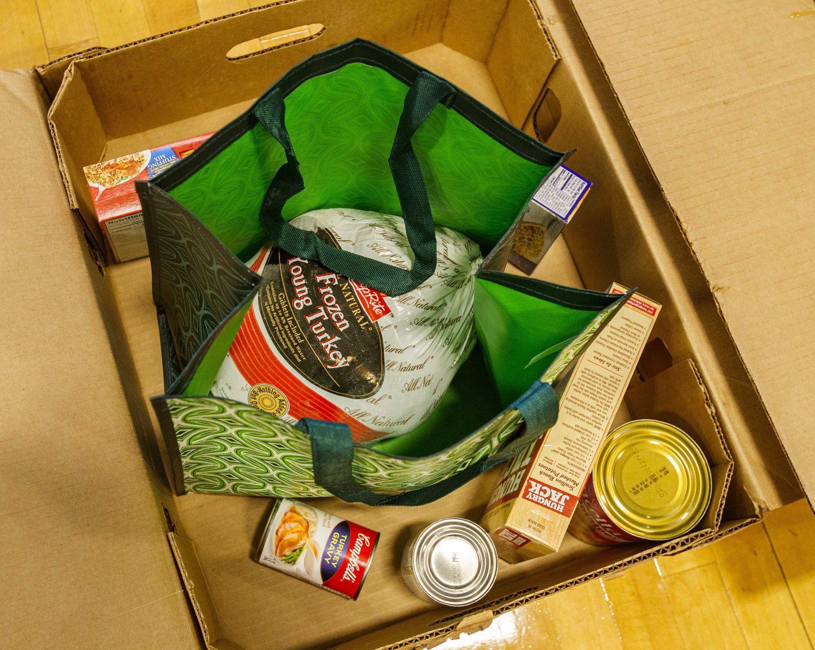 Pennsylvania Avenue School held a Thanksgiving Turkey Basket donation event for school families